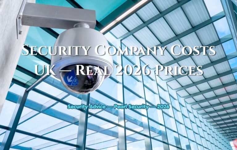 How much do security companies charge per hour UK 2026 — Pearl Security pricing guide Sheffield South Yorkshire