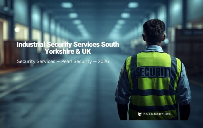 Industrial security services UK Sheffield Rotherham — SIA licensed Pearl Security manned guarding manufacturing site South Yorkshire 2026